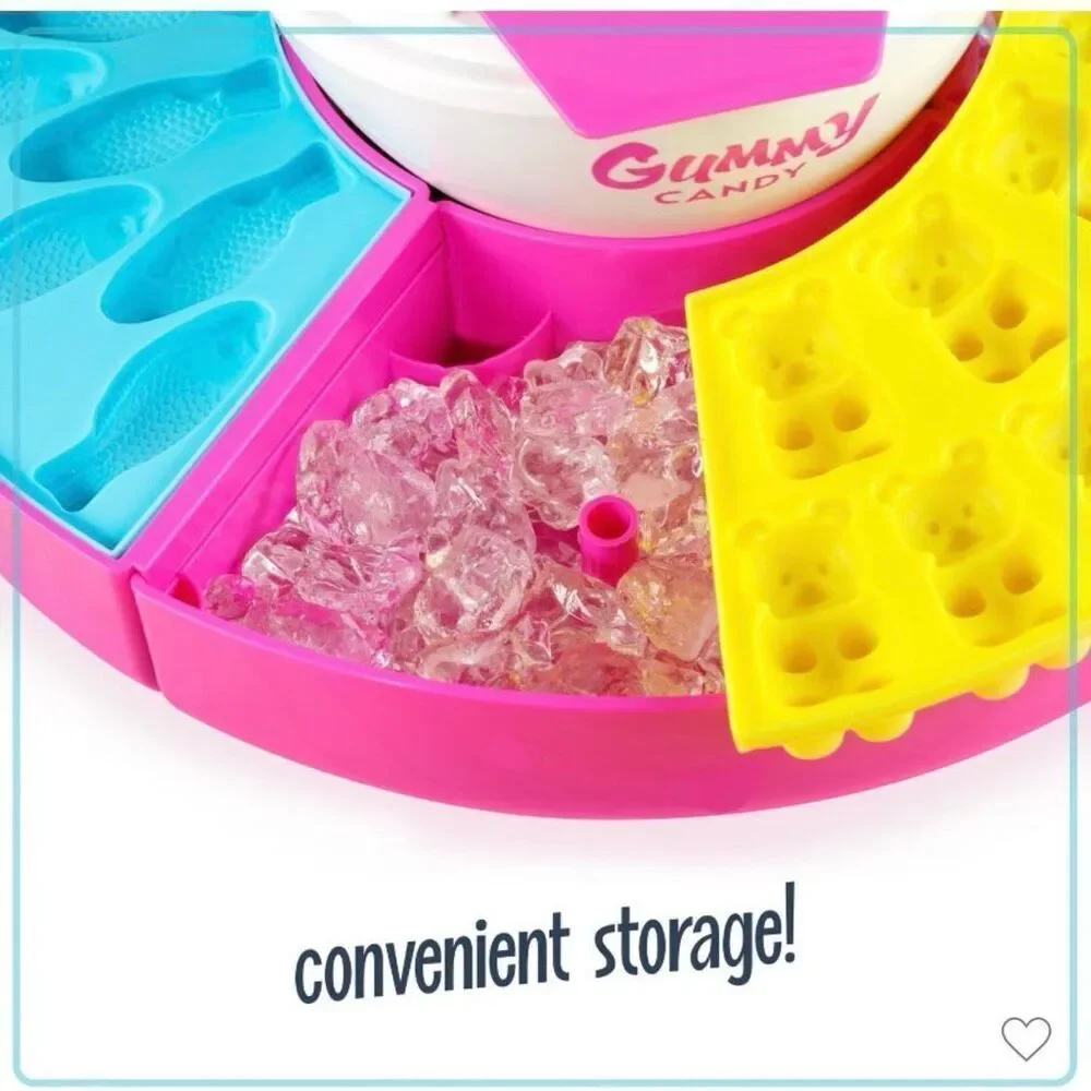 Nostalgia Gummy Candy Making Kit With 4 Silicone Mold Trays Bundle Multicolor OS